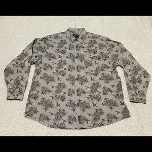 Vintage Woolrich Duck Goose Button Flannel Mens XL